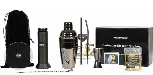 Bartender kit with cocktail - bartender,