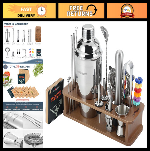 Piece cocktail shaker set - 22-piece,