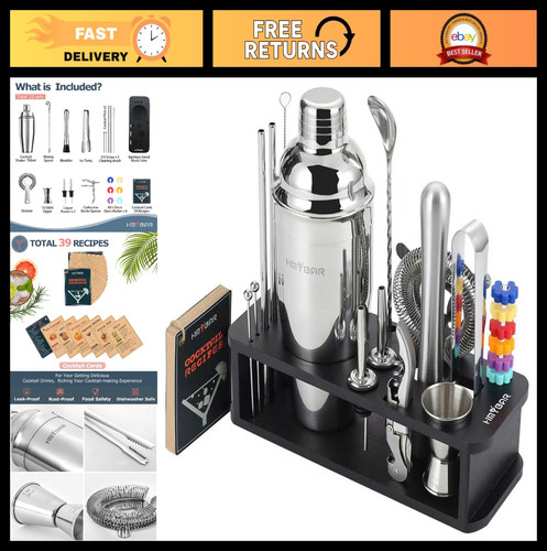 Piece cocktail shaker set - 22-piece,
