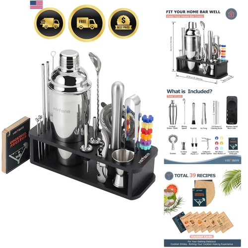 Piece cocktail shaker set - cocktail,